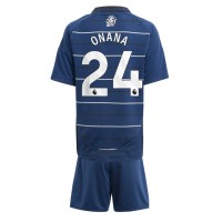 Dres Aston Villa Amadou Onana #24 Tretina pre deti 2024-25 Krátky Rukáv (+ trenírky)